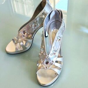 Metaphor Jeweled Bridal Heels